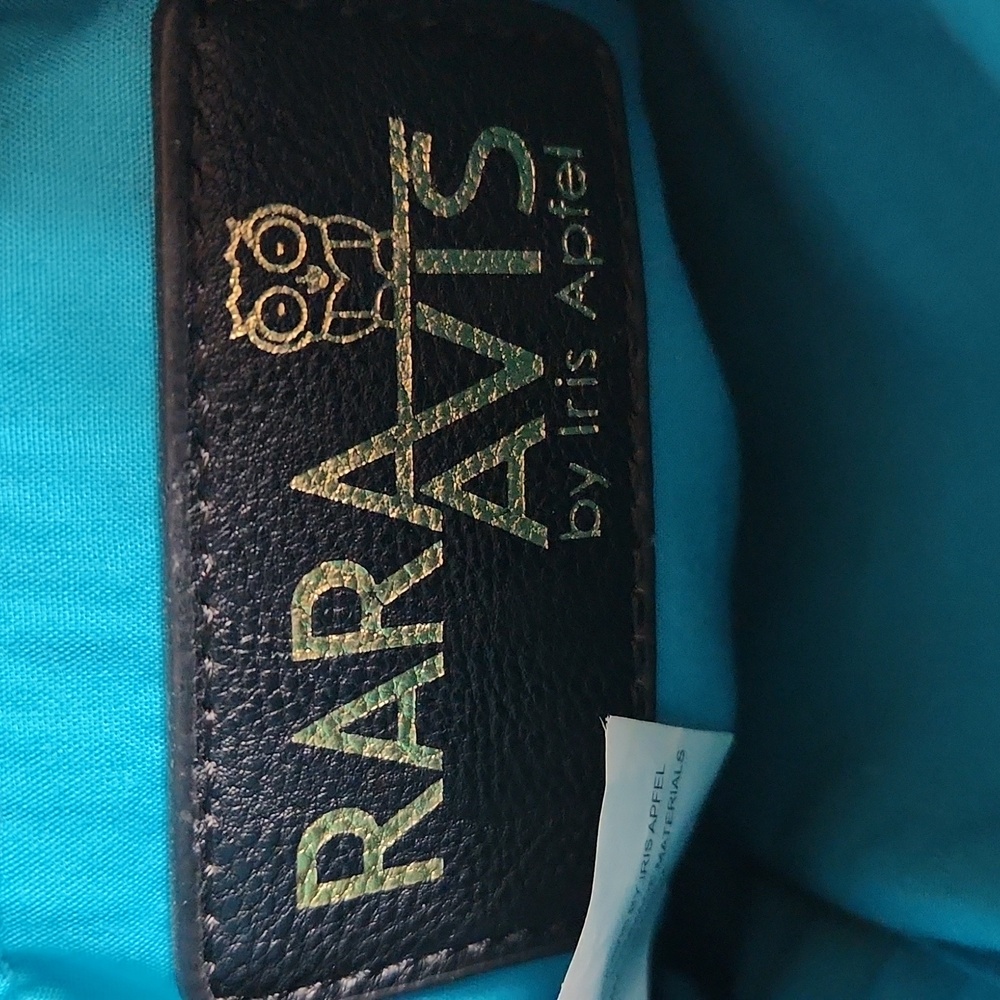 RARE Rara Avis By Iris Apfel Black & White Owl Crossbody Bag - Picture 4 of 14